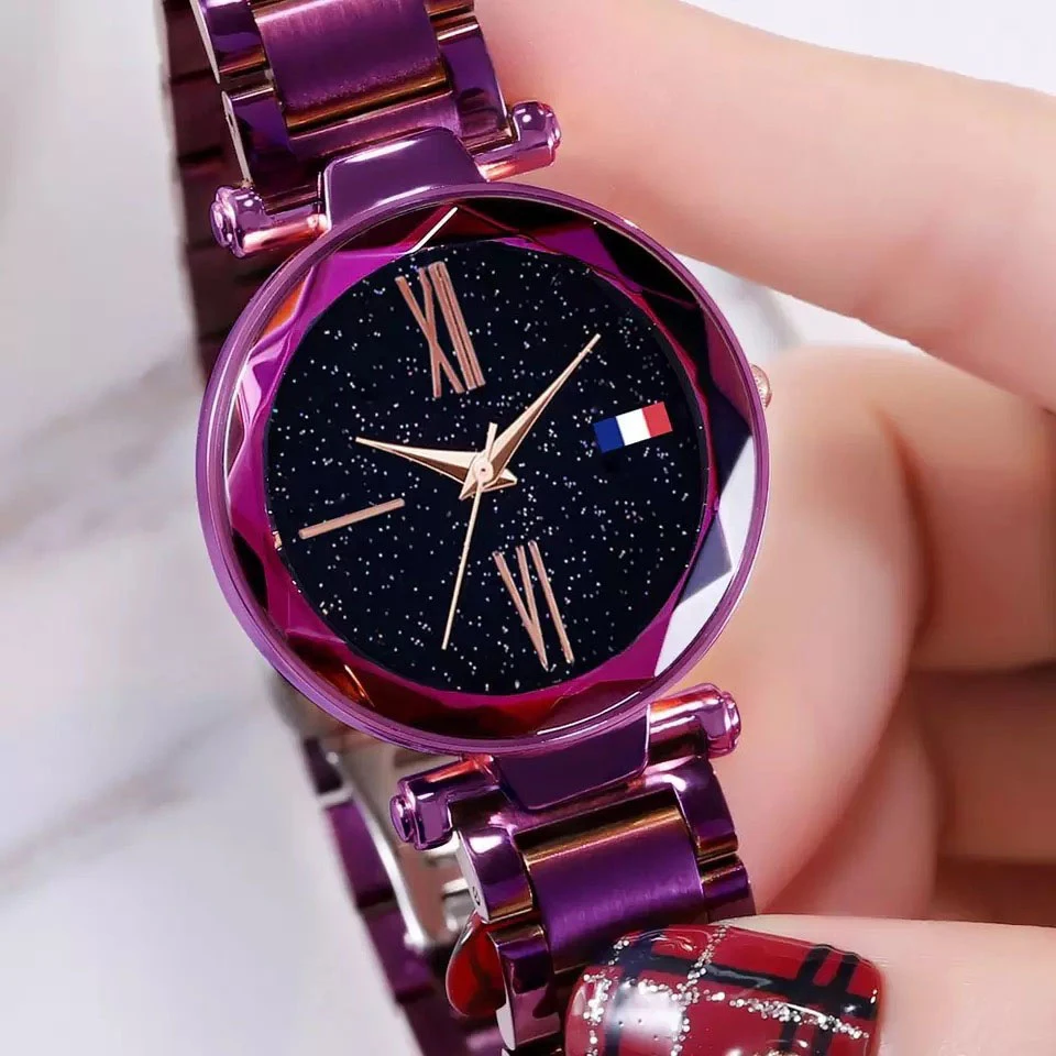

Ladies Watch 2018 New Casual Fashion Quartz Watch Starry Sky Multicolor Stainless Steel Wristwatch Luxury Women Clock Orologio