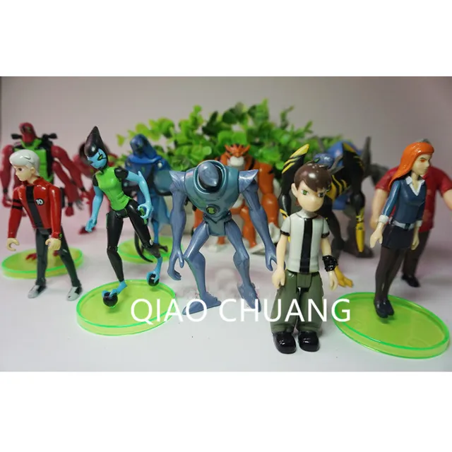 12 pçs set tennyson dos desenhos animados ben 10 gwen vovô max