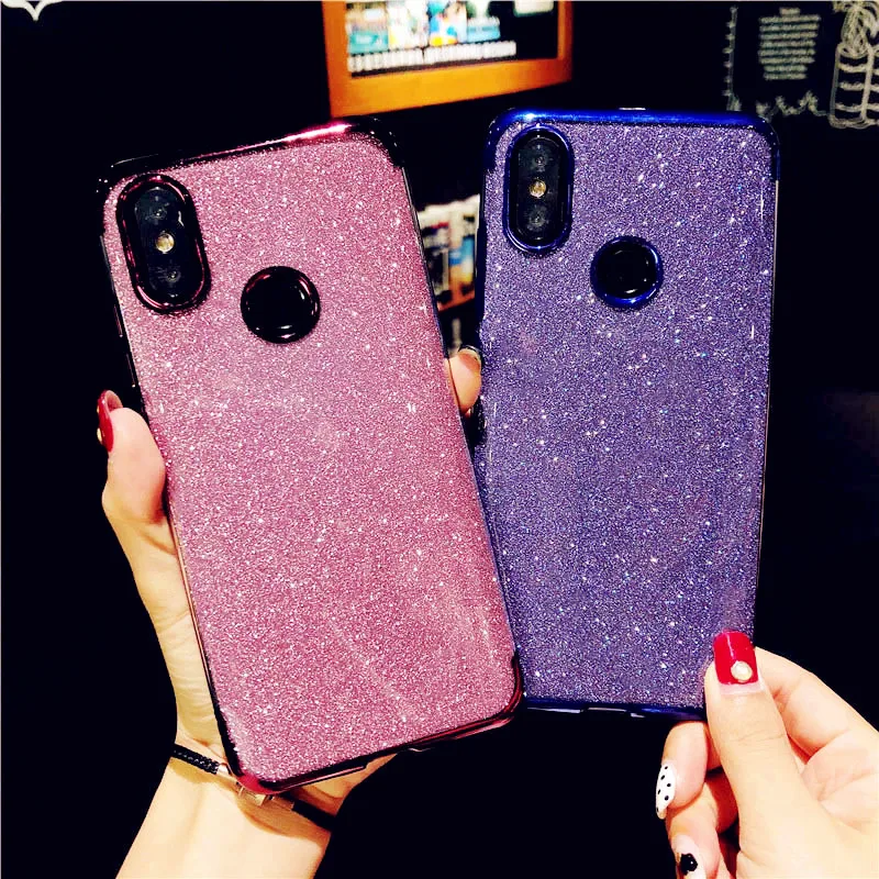 

Glitter TPU Case For Xiaomi redmi note 4X note 4 NOTE5A 4X 5A MI5 MI6 MI8 SE A1 A2 6 A PRO mix2 s redmi 5 plus phone cases Cover