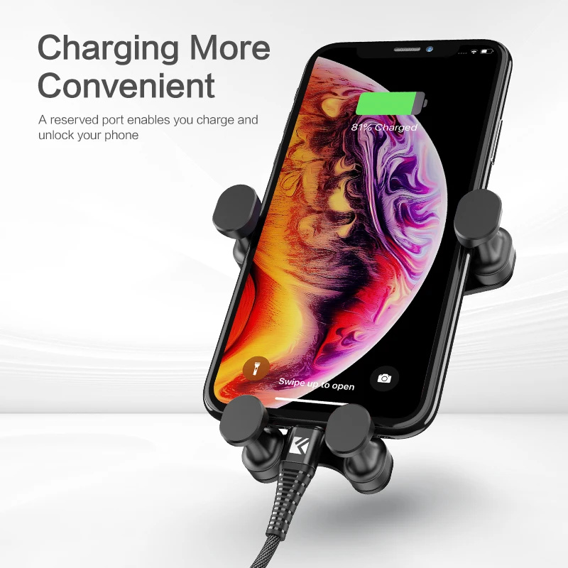  FLOVEME Schwerkraft Auto Telefon Halter Für iPhone 11 XR 7XS Max Air Vent Halterung Auto Halter Für