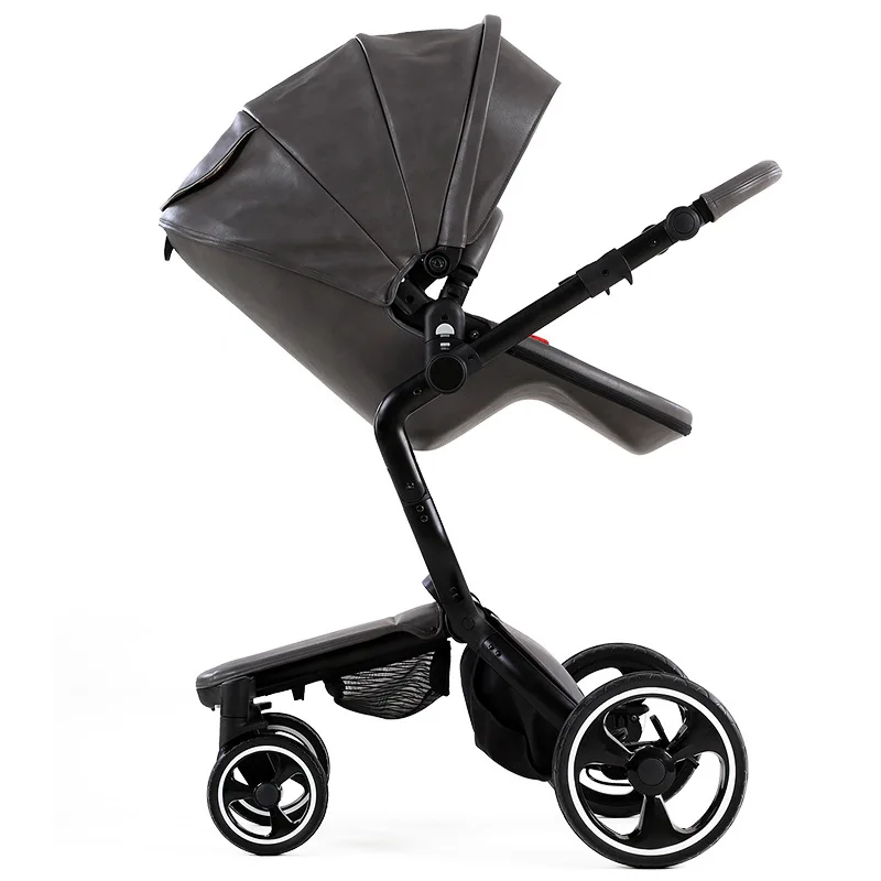 

FOOFOO baby trolley high landscape baby trolley two-way reclining folding light four-wheeler