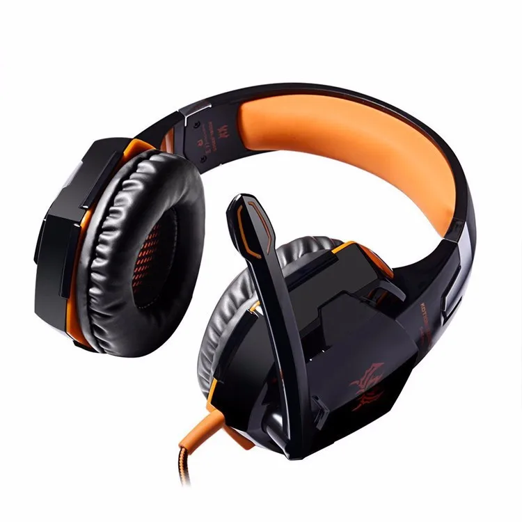 Игровые наушники casque Kotion EACH G2000, лучшие компьютерные стерео наушники с глубоким басом, игровые наушники, гарнитура с микрофоном, светодиодный светильник для PC Gamer