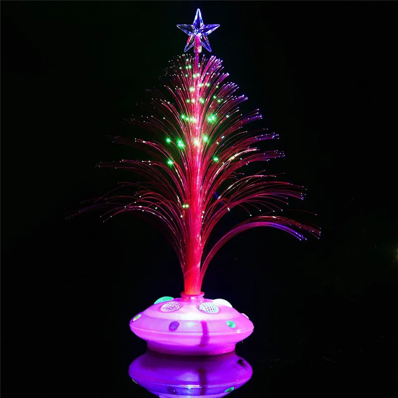 New LED Colorful Changing Mini Christmas Tree Decoration Table Party Charm Desk Decorations Gift for Home decor #4o26#f (15)
