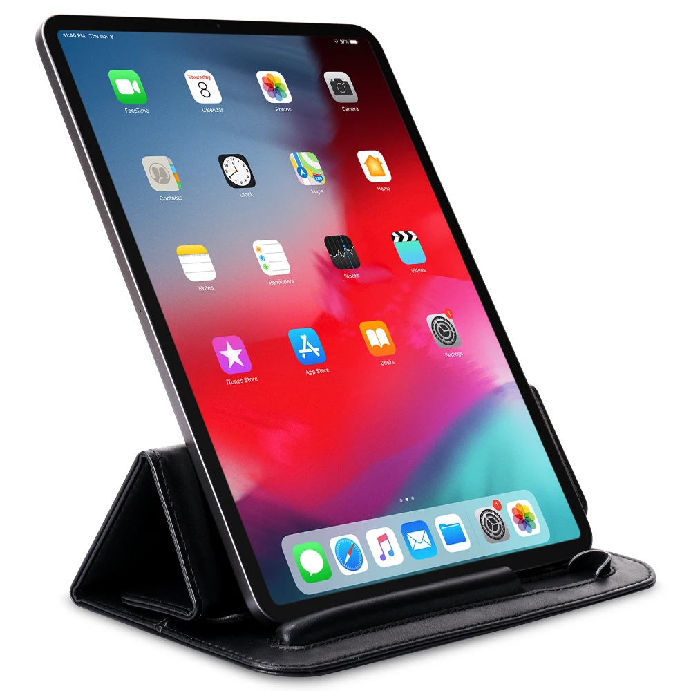 Jisoncase кожаный чехол для iPad Pro 11 дюймов чехол Магнитный стоячий складной чехол для новой версии топ с рисунком «Яблоко»