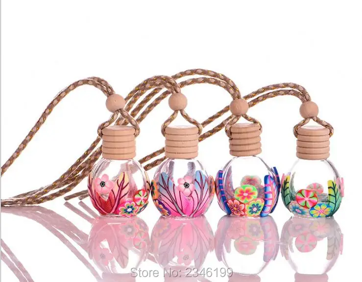 15ML 20pcs/lot Empty Polymer Clay Perfume Bottle Charming Car Pendant Decoration Creative Personalized Gift Fimo Container | Красота и