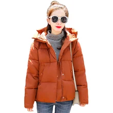 Корейский стиль, женская зимняя куртка, Модные Карманы, теплые пальто, шикарная верхняя одежда с капюшоном и стоячим воротником, Новое поступление, casaco feminina inverno