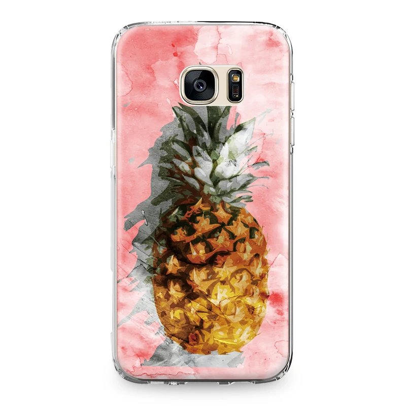 Для Samsung Galaxy S5 S6 S7 Edge S8 S9 S10 Plus S10e Grand Prime Note 4 5 8 9 задняя крышка тропические фрукты