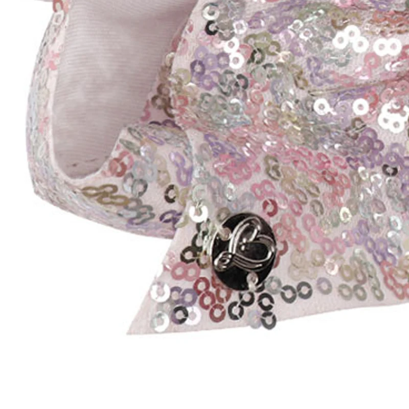 Oaoleer-Hair-Accessories-8-Inch-Sequins-Hair-Bows-with-Grosgrain-Ribbon-for-Girls-Handmade-Hair-Clips (1)