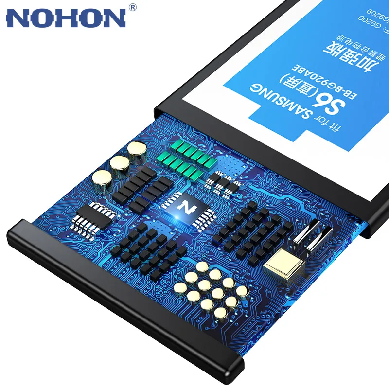 Nohon телефон Батарея для Samsung Galaxy S6 G920F G920i G920 G925S G9200 G9208 G9209 аккумулятор 2550 мАч EB-BG920ABE батареи розничная Упаковка