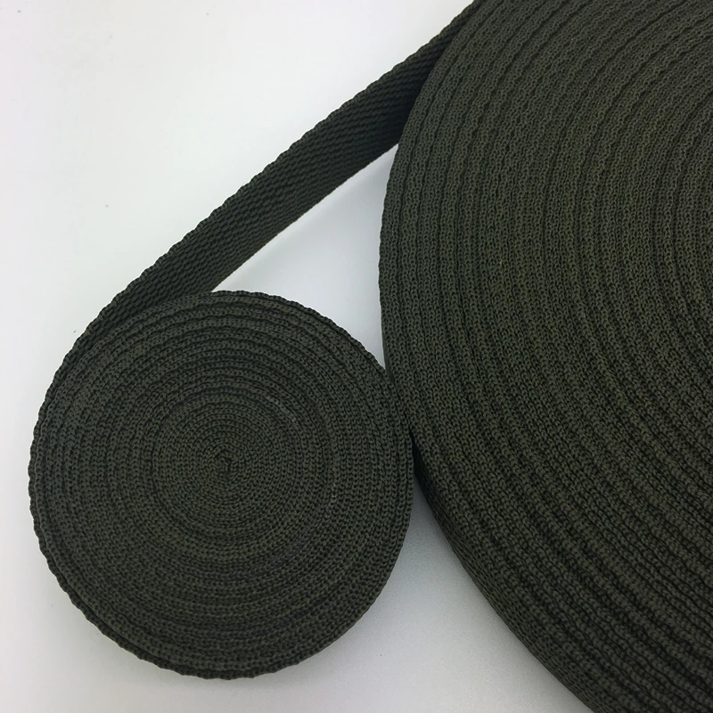 10 ярдов 1 дюйм(25 мм) широкий ремень нейлоновая тесьма Рюкзак ремень безопасности - Цвет: Army green