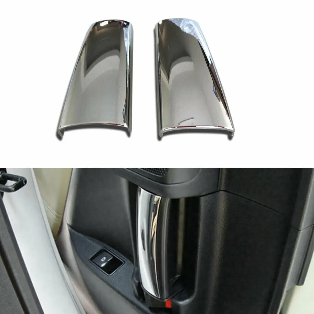 2pcs ABS Chrome Car Interior Door Handle Cover Trim For Toyota Alphard VellfireChromium Styling