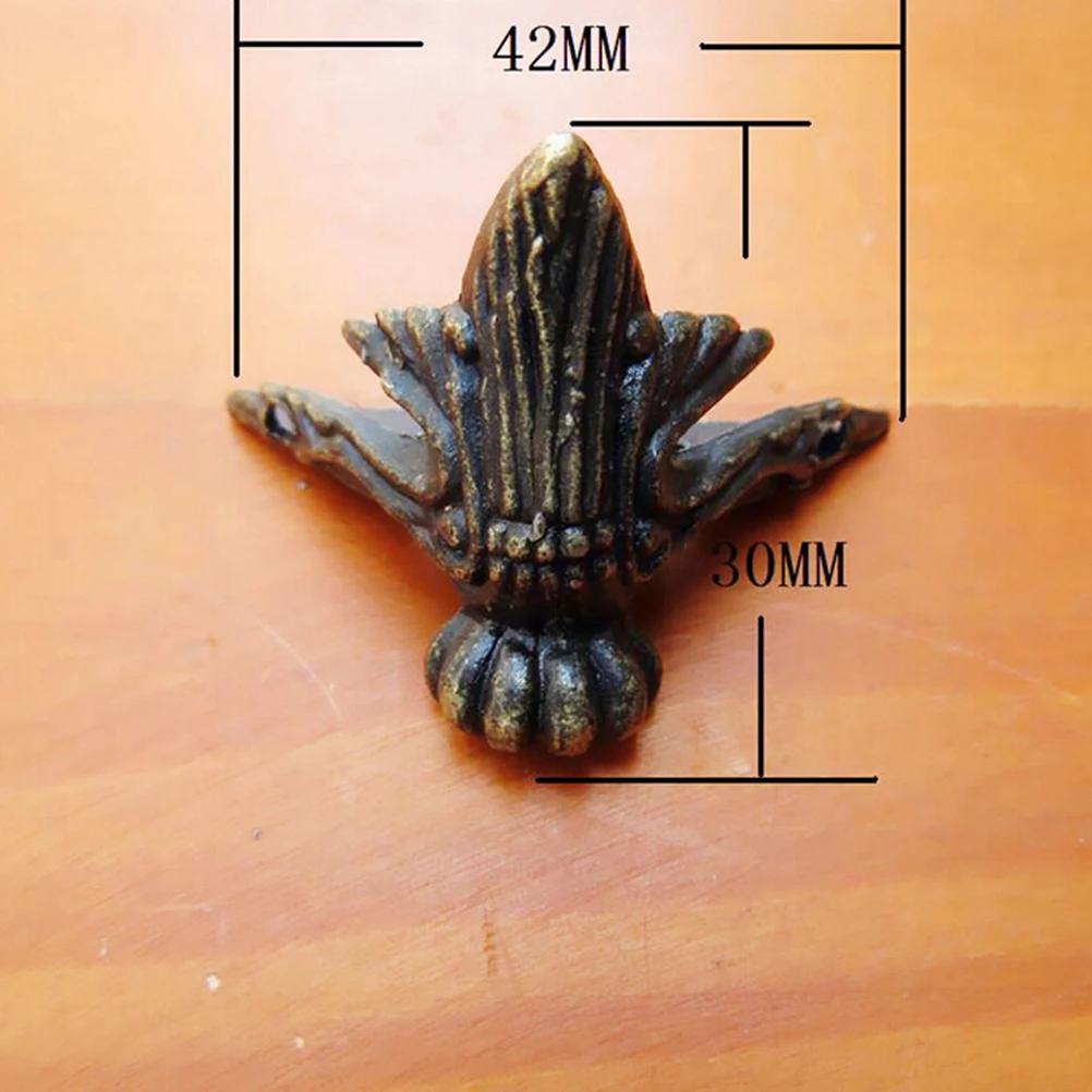 Новое поступление 4 шт./лот античная латунная Подарочная коробка для ювелирных