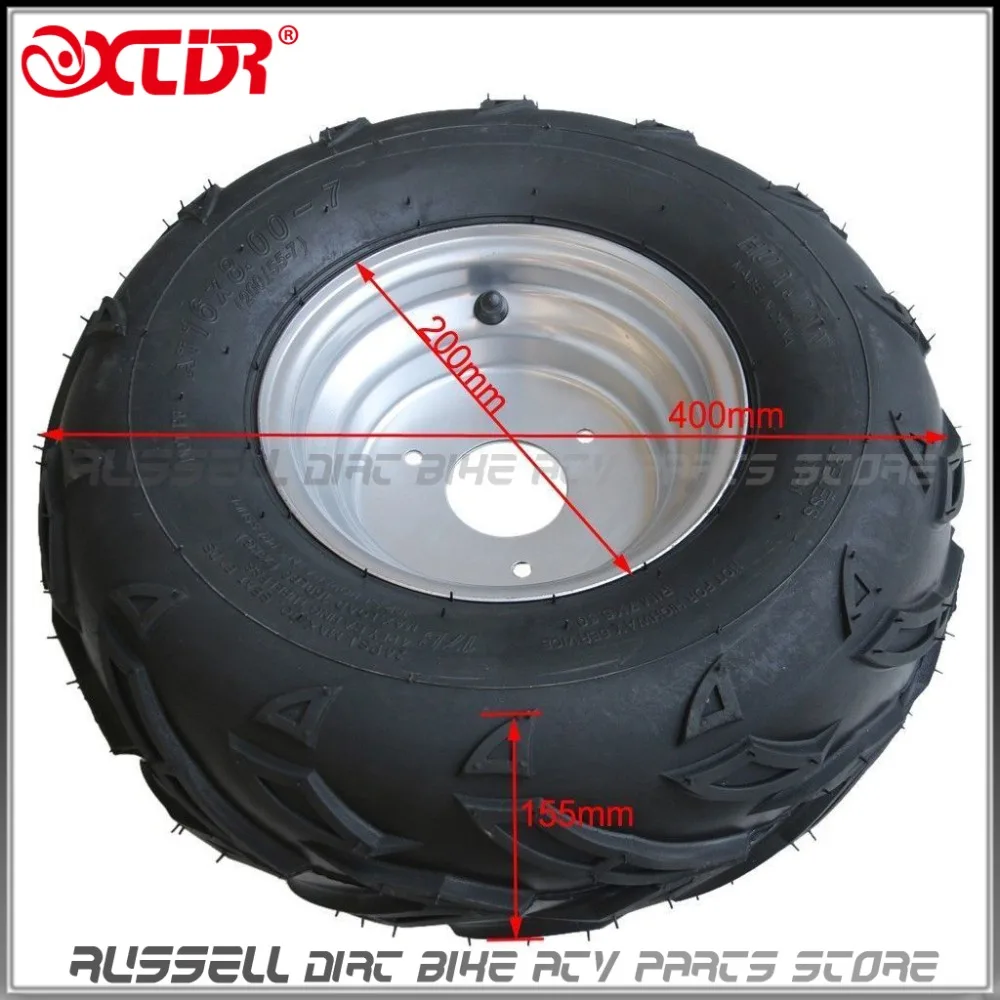 Шина и обод колеса 16x8 7 для ATV Quad SunL 110cc переднее заднее колесо Taotao 125cc Go Kart|wheels for