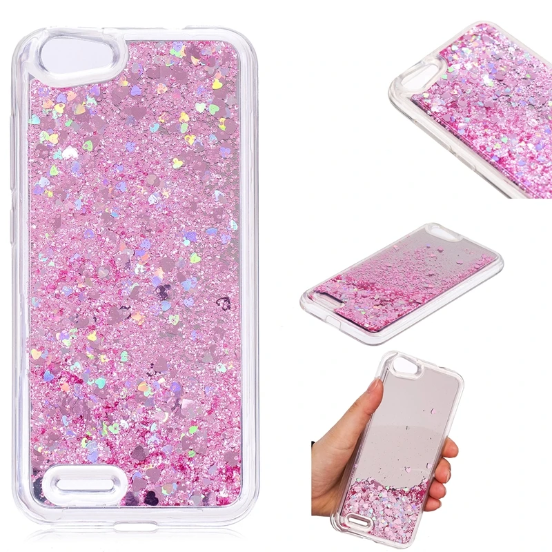 

Love Heart Glitter Phone Case For Sony Xperia L1 XA1 Liquid Quicksand Sand Cover For Sony Xperia XA2 XA2 Ultra Mirror Housing