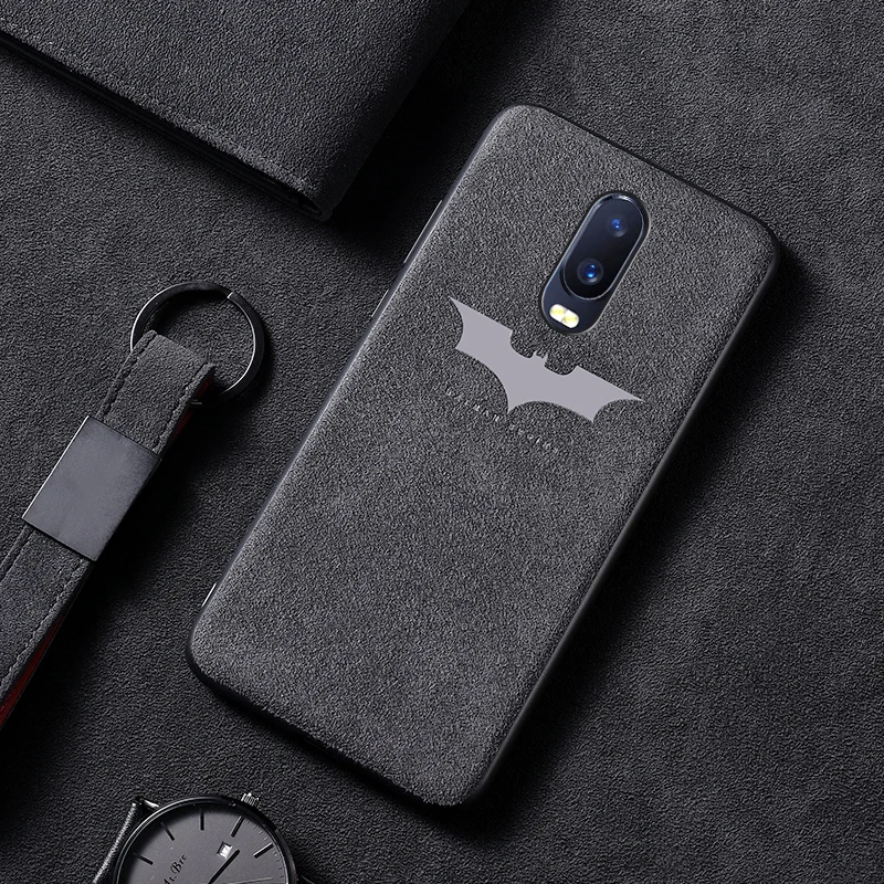 Suede Case For OnePlus 6 6t Luxury Phone Cover Car Leather onplus Soft Protective Vintage Style |
