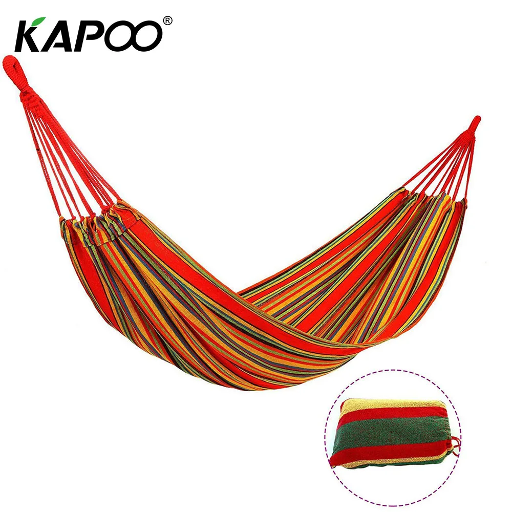 

KAPOO Portable Hammock Outdoor Muebles Camping Survival Garden Furniture Parachute Hamacks Hamaca Hangmat Chair