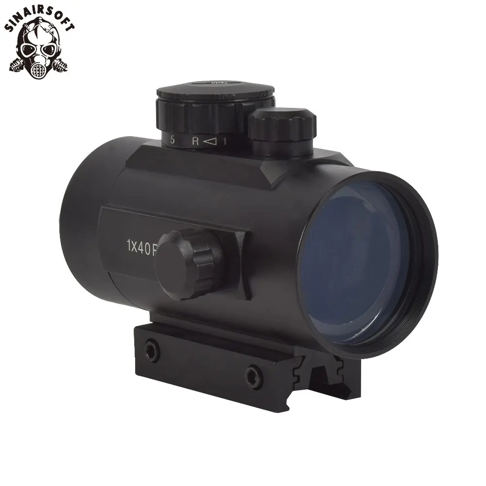 

SINAIRSOFT 1 x 40 Red Dot Sight Airsoft Red Green Dot Sight Scope Hunting Scope 11mm 20mm Rail Mount Collimator Sight SA4392