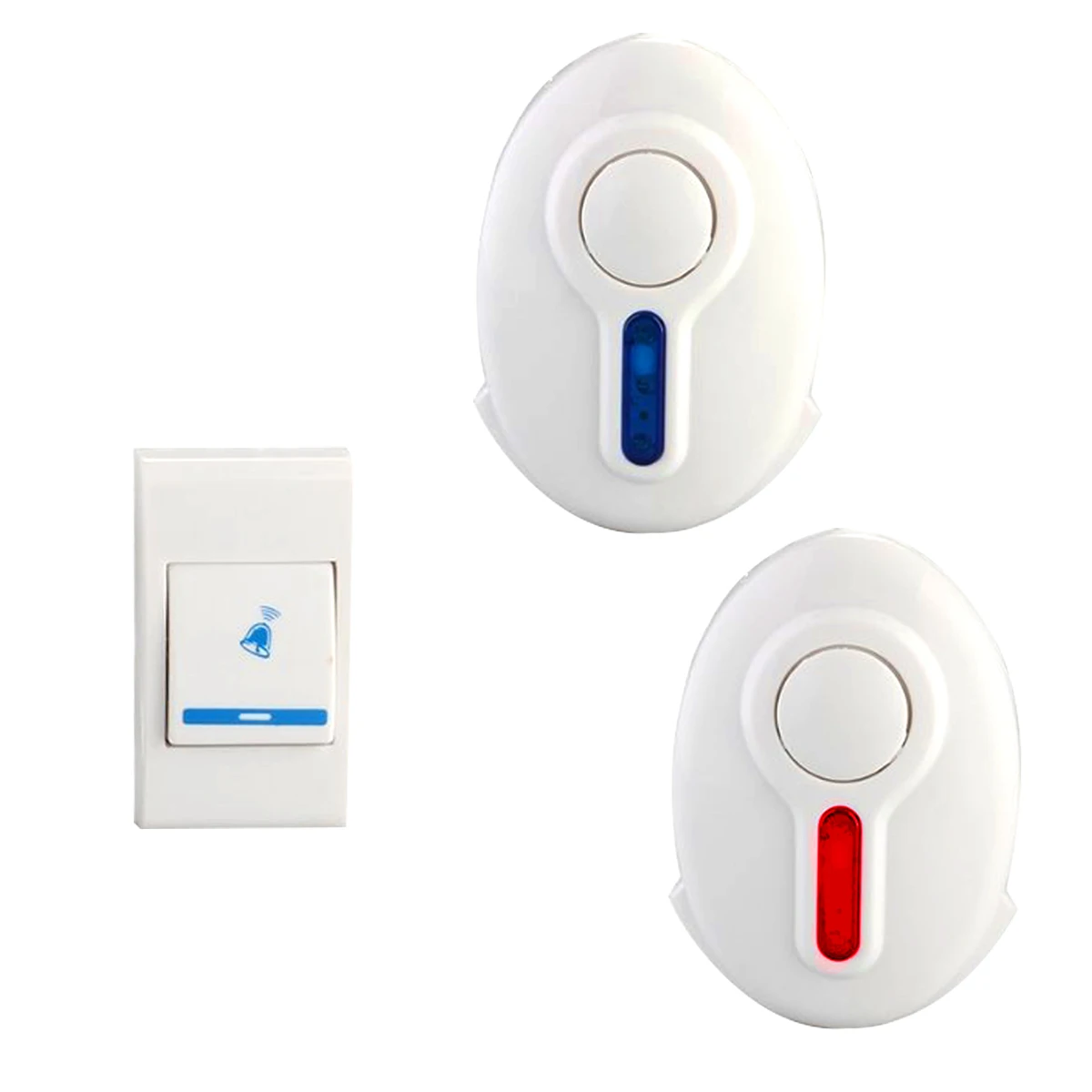 

White High Quality Durable LED Indicator 100M Range Home Security Hot Gate Alarm Door Bell Wireless Doorbell 32 Tune Songs