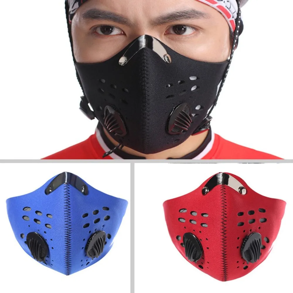Дышащая велосипедная маска из активированного угля для горного велосипеда, шоссейного велосипеда, велосипедная маска на половину лица, Пылезащитная велосипедная Спортивная маска для бега