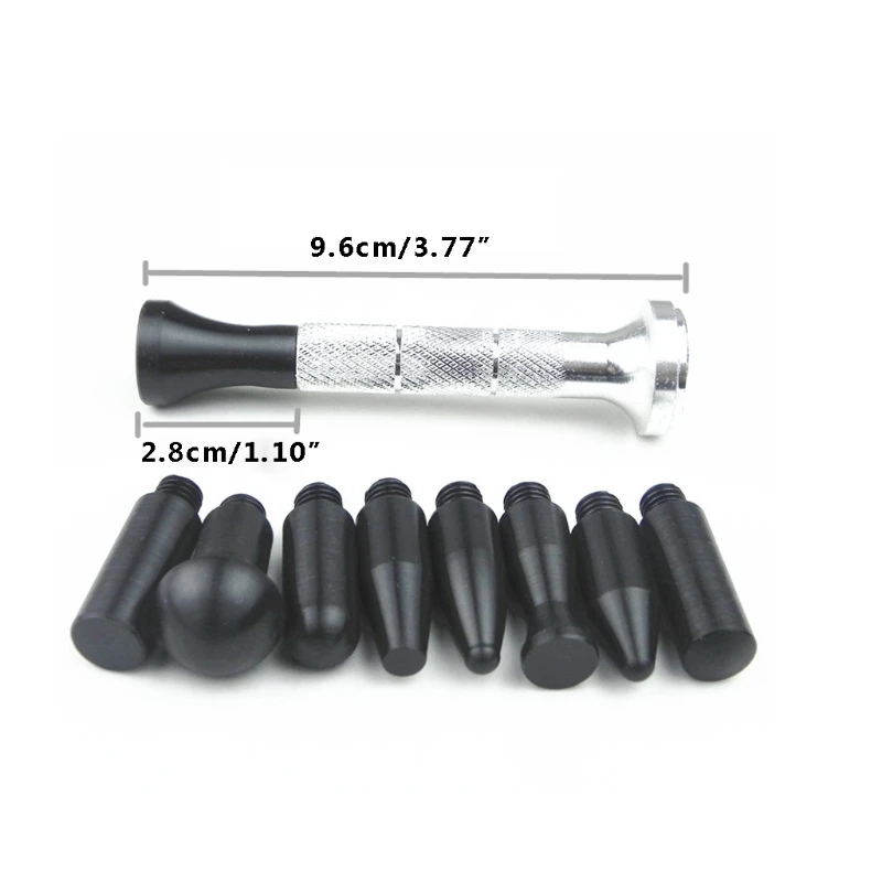 

High Quality 1 Set Paintless Auto Car Dent Repair Hail Removal Tools Kit Tap Down Pen With 9 Heads Tools New 10166