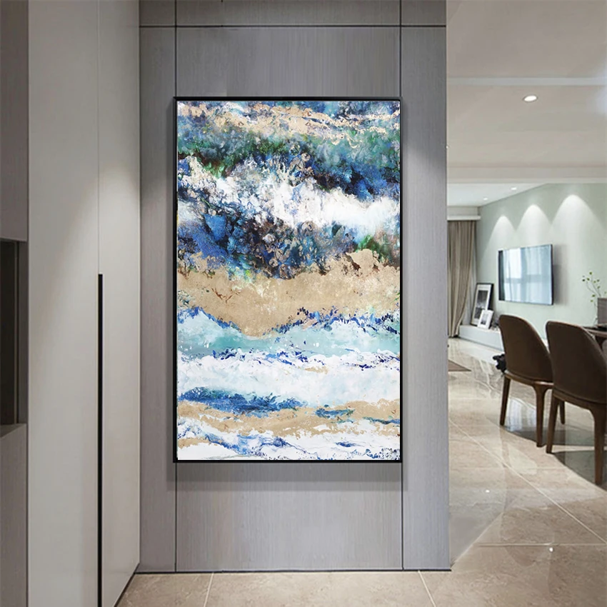 Günstige Moderne Abstrakte Kunst Deco Ölgemälde auf Leinwand Wand Kunst Bild Home Decor Wohnzimmer Impressionismus Gemälde