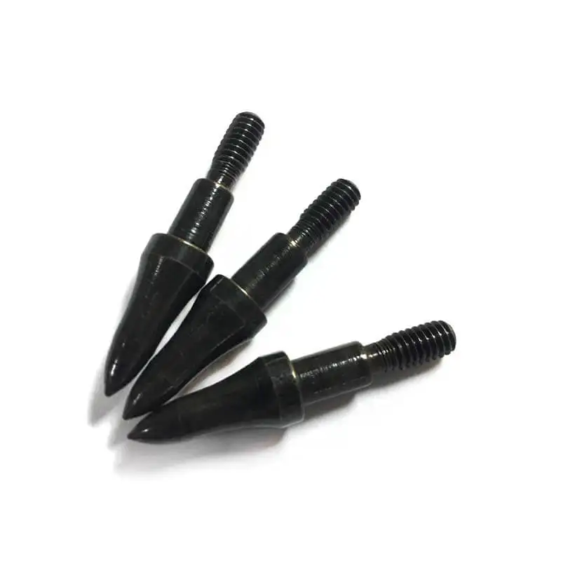

12pcs 75grain Field Points Arrowhead Screw in Bullet Points Broadhead for OD7.6mm Arrow Bow Shooting Hunting Stainless Steel