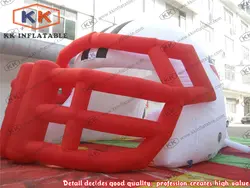 Пользовательские надувные Футбол шлем туннель палатка для спортивного события