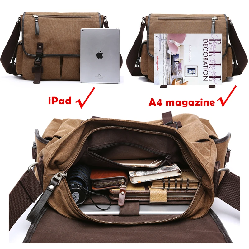Tanie Burminsa przyczynowy płótnie mężczyźni Messenger torby wielu kieszenie tornister 14 cal torby na laptop pracy torby na ramię nastolatki torby szkolne 2019