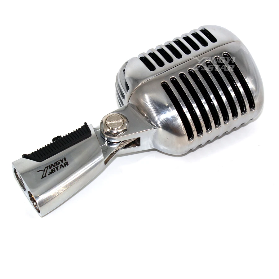 55SH переключатель Настольный вокальный микрофон Стенд Профессиональный Металлический классический ретро стиль винтажный динамический микрофон для компьютерное караоке