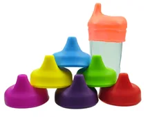 BPA Free FDA grade soft Silicone sippy lids for baby,cup lids with plastic boxes packing