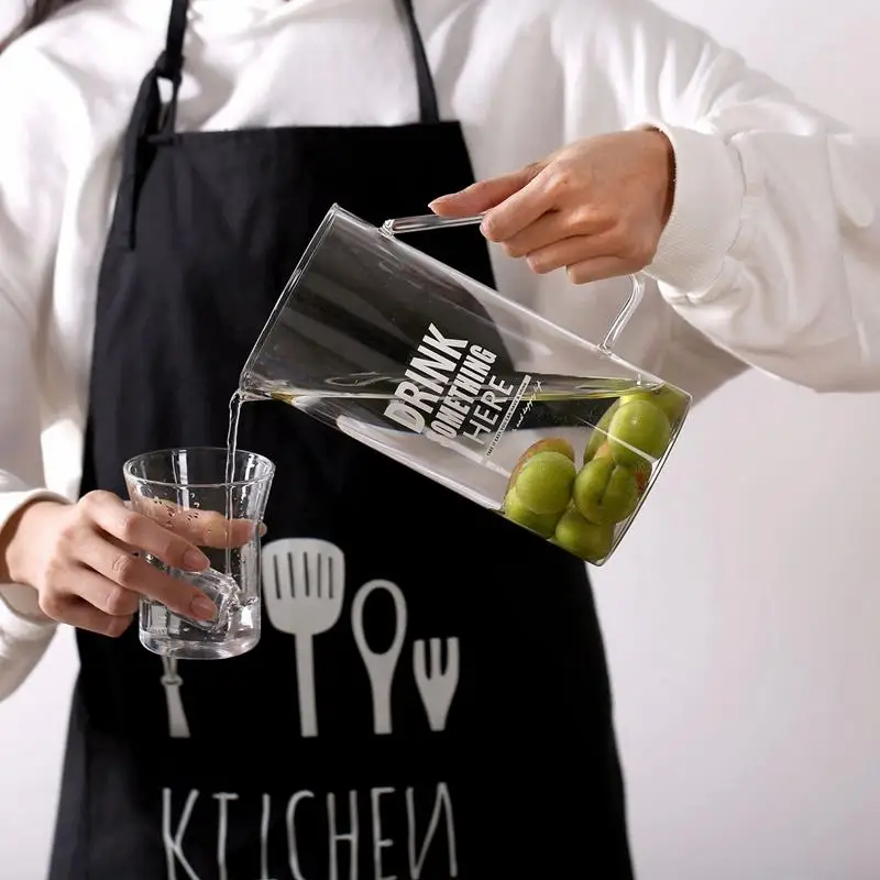1.2L стеклянный кувшин с крышкой, боросиликатное стекло столовое вино, сок, молоко, холодная вода, горячий кофейник
