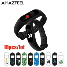 Amazfeel 10 шт./лот mi band 2 Защитная пленка для экрана для Xiaomi mi Band 2 браслет Цветной mi band 2 Защитная пленка для экрана