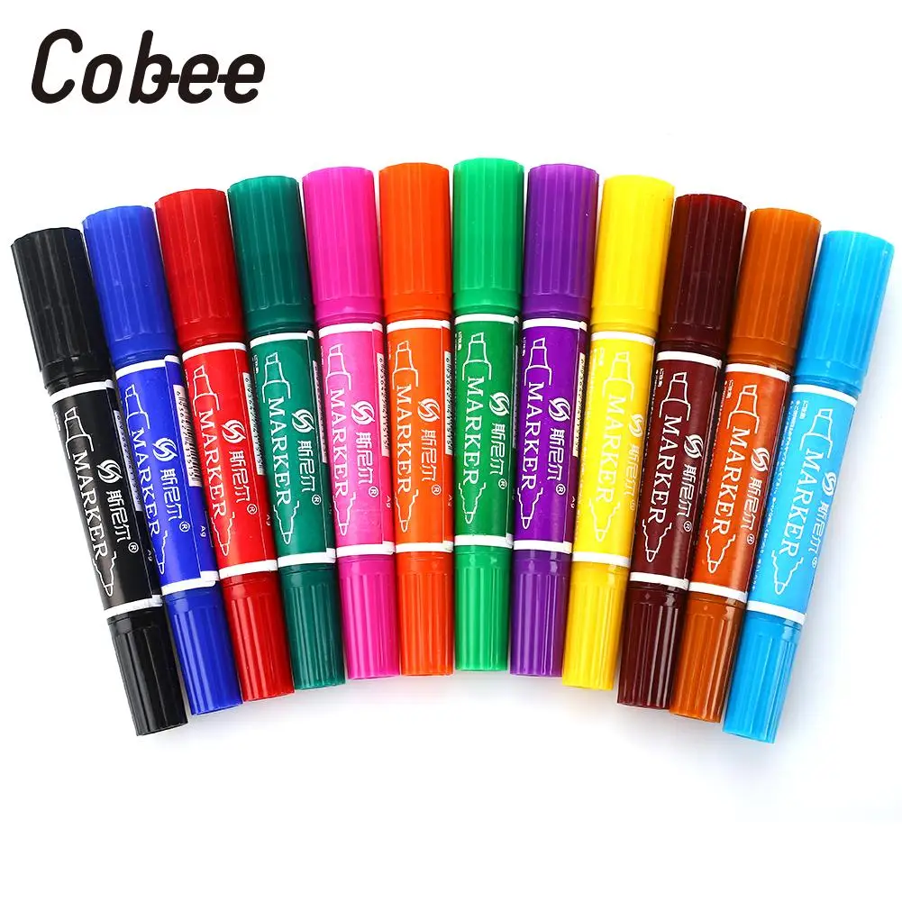 

Graffiti Paint Marker Marker Pens Art Drawing Pen Double Tips Signature Pen Multifunctional Marking Smooth Permanent