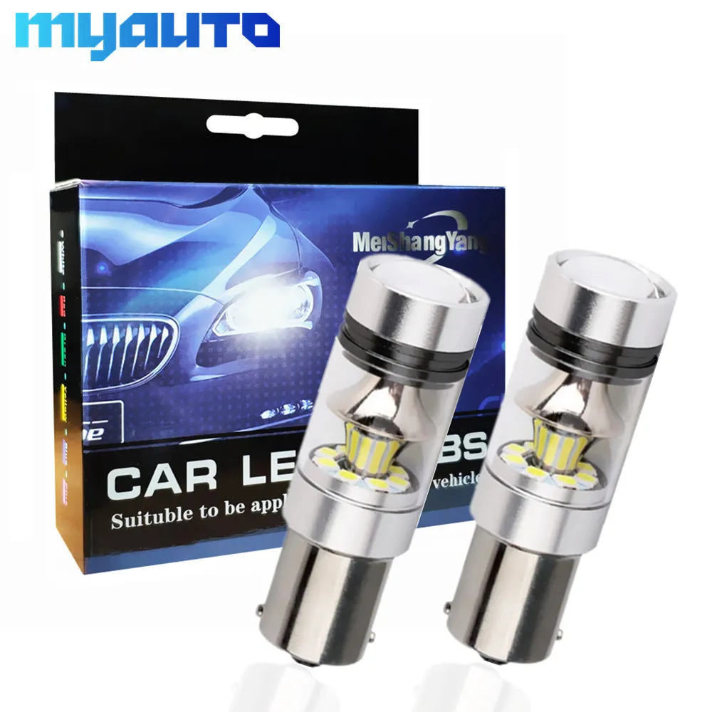 2 шт. P21W Led 1156 BA15S Светодиодная лампа R5W Автомобильный задний фонарь DRL