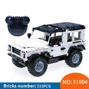 

AIBOULLY C51004 Technic Series 553 PCS Defender RC Car Model SUV DIY Building Block Car Brick Toys For Children