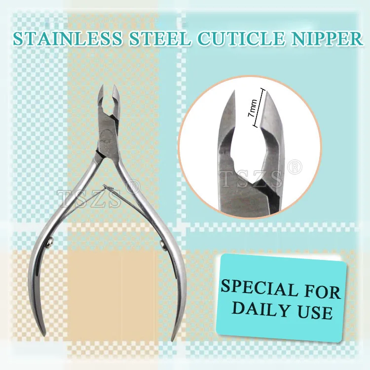 

1pcs/lot stainless steel nail art Cuticle Nipper Clipper Edge Cutter Manicure Trimmer Scissor Tool Pedicure Dead Skin Remover