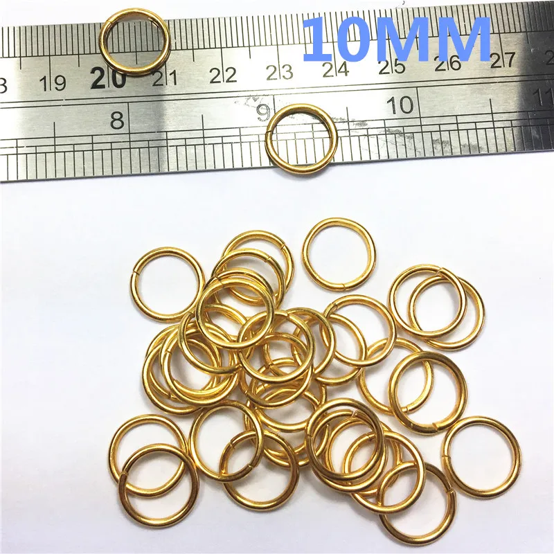 2-O Ring 10mm Metal for ribbon Dee Webbing Belt Buckles Bag Non Welded buckle