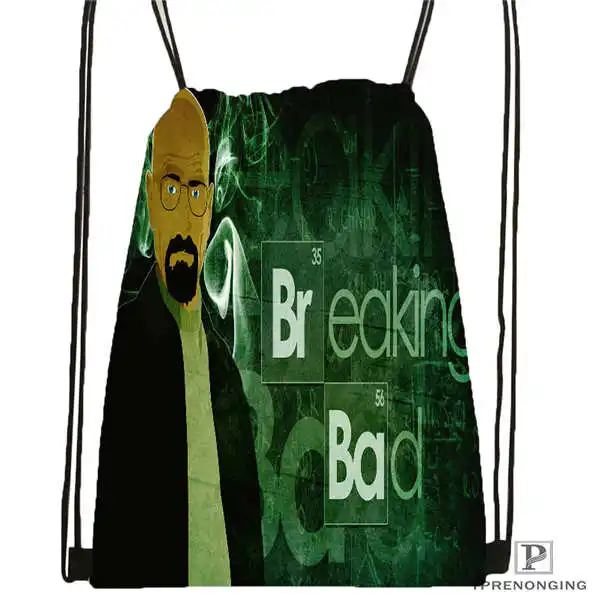 Пользовательские_ breaking-плохо-Аарон Drawstring сумка-рюкзак милый рюкзак дети сумка(черный назад) 31x40 см#2018611-26 - Цвет: Drawstring Backpack