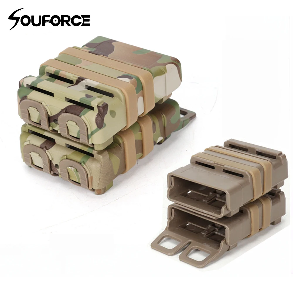 

9 Color Airsoft Rifle 5.56 Mag M4 Magazine Fast Attach Tactical Pouch Molle System Hard Shell Cartridge for Hunting