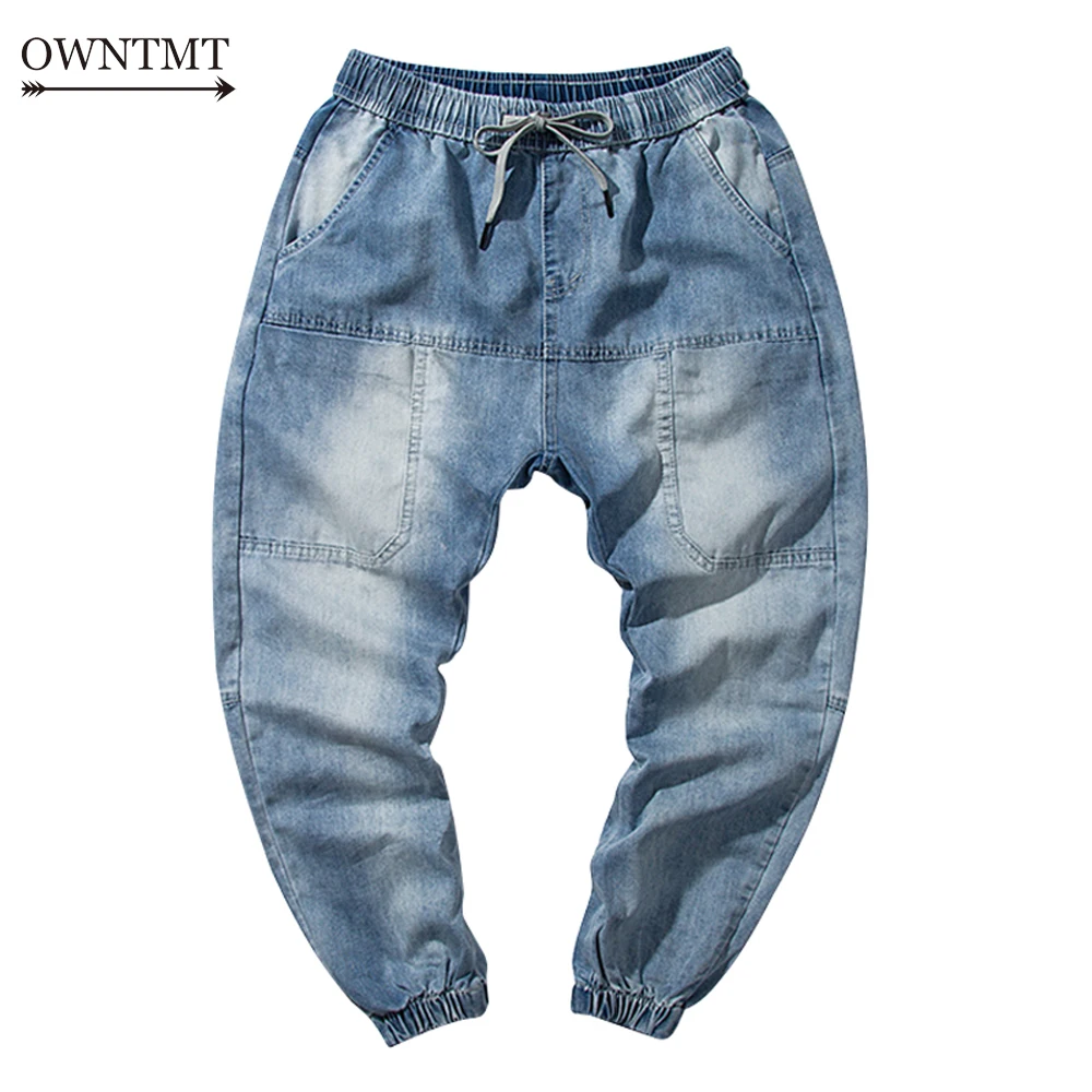 

Spring Overalls Jogger Men's Korean Version Of Multi-pocket Jeans Personalized Casual Harem Pants Sweatpants Trousers Big Size