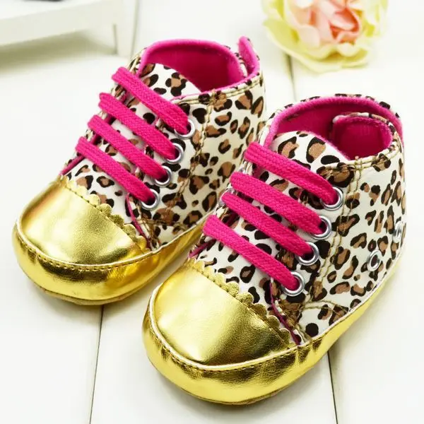 leopard print infant shoes