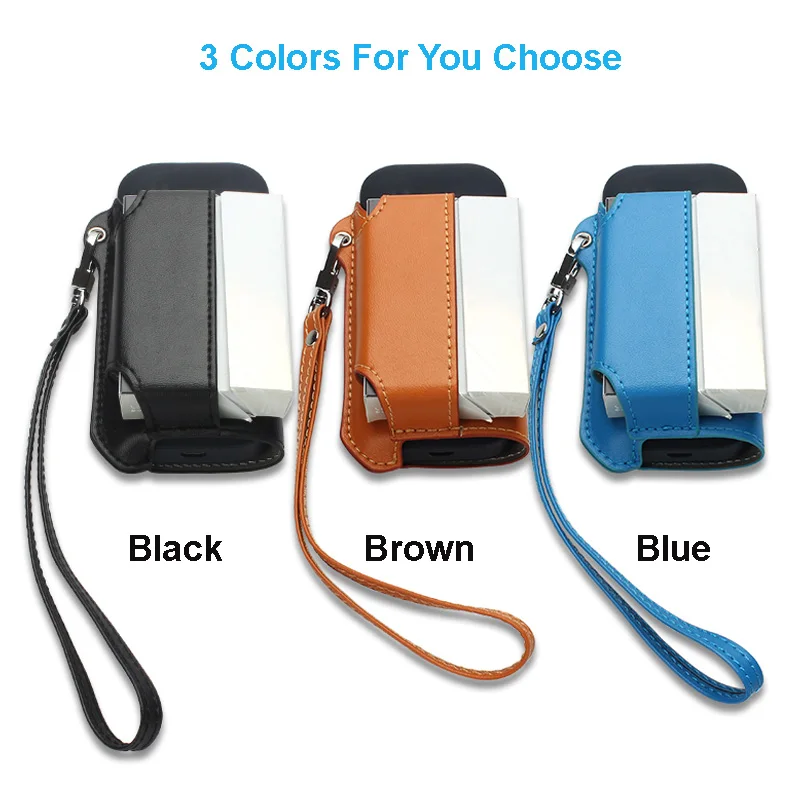 

Fashion PU Leather Bag For IQOS Case For IQOS 2.4 Plus E Cigarette Accessories Carrying Case with Lanyard