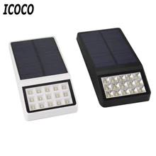 ICOCO беспроводной 15 Светодиодный светильник на солнечных батареях водонепроницаемый PIR датчик движения открытый забор сад балкон крыльцо Путь Настенный светильник 3 режима