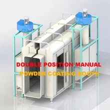 PCBM-480 Подгонянная Электростатическая ручная порошково-покрасочная камера двойная ручная камера порошкового напыления