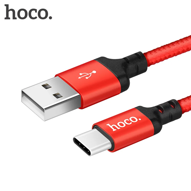 HOCO usb type-C кабель для быстрой зарядки USB-A-type-C 2A кабели для быстрой зарядки кабель для синхронизации данных для MacBook samsung Xiaomi Redmi huawei