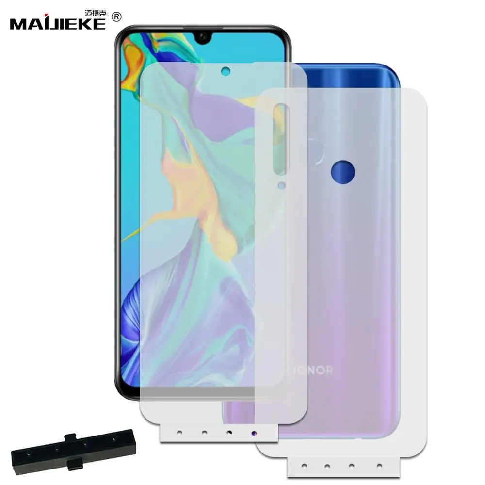 9D передняя + задняя пленка из мягкого ТПУ для Huawei P Smart 2019 Enjoy 9S HD защита экрана Honor 10