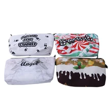 Fashion Creative Makeup Cosmetic Bag Women Zipper Make Up Handbag Organizer Pouch Toiletry Wash Bags Organizer