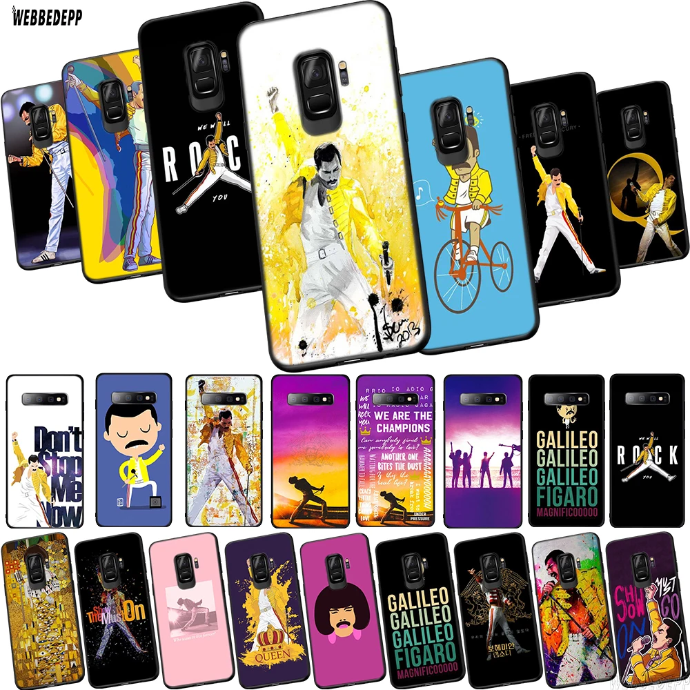 WEBBEDEPP Фредди Меркури Queen band TPU чехол для телефона Samsung Galaxy S6 S7 Edge S10e S8 S9 S10 Plus Мягкий |