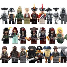 10 лотов пиратов Карибского моря строительные блоки Henry Scurm Jack Sparrow Officer Santos Hector детские игрушки подарки