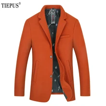 TIEPUS, зимнее пальто для мужчин, шерстяная Толстая ветровка, большие размеры XL~ 4XL, 5XL, 6XL, 7XL, 8XL, шерстяное пальто, мужские повседневные тренчи